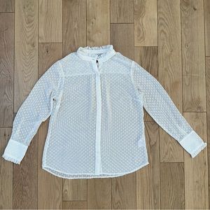 Banana Republic Classic Fit Polka Dot Button Down